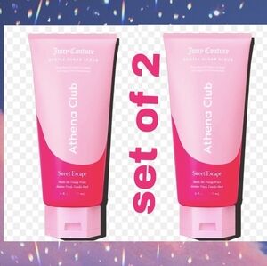 Juicy Couture Athena Club Sweet Escape Gentle Sugar Scrub 6 Fl Oz Set.of 2